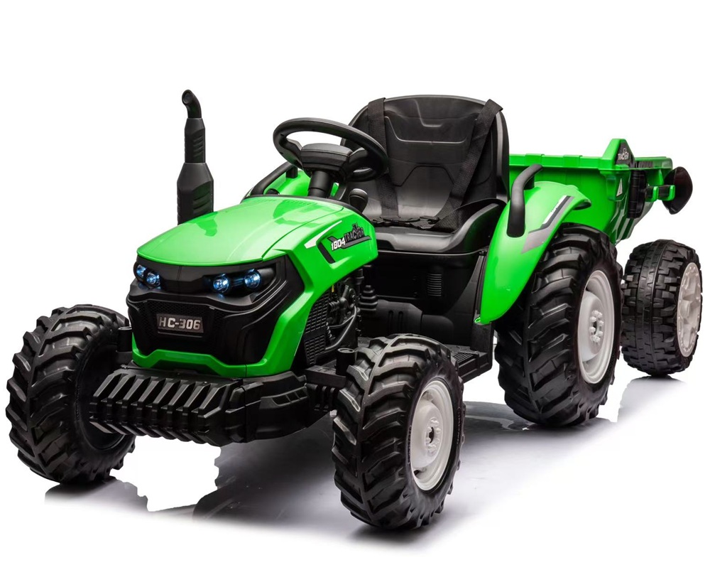 Električni traktor sa prikolicom – zabavna i realistična vožnja za mališane.