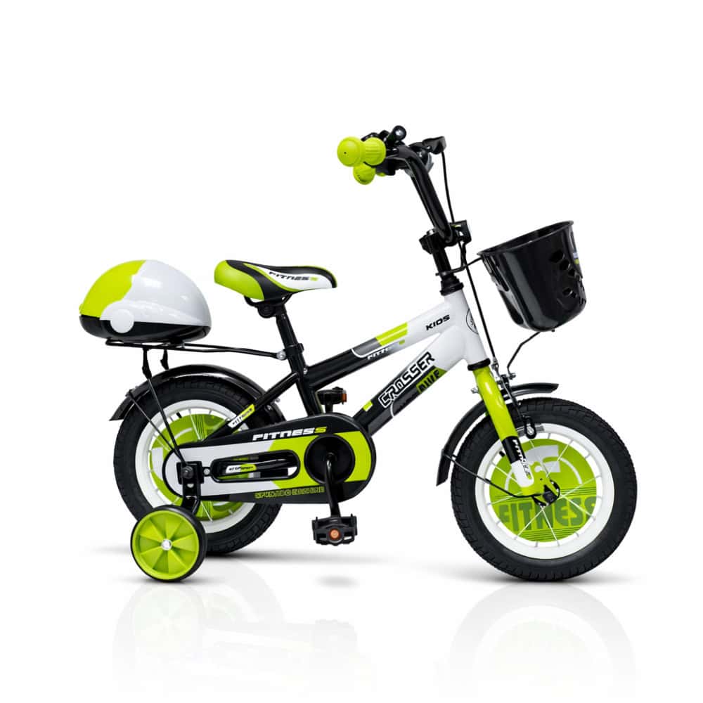 Dečiji bicikl 12'' Fitness Crno - Zelena