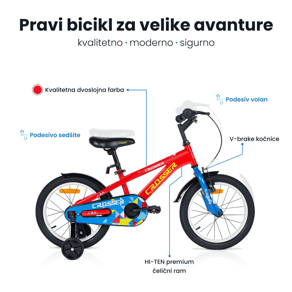 Dečiji bicikl 16'' Hiland - Slika 3