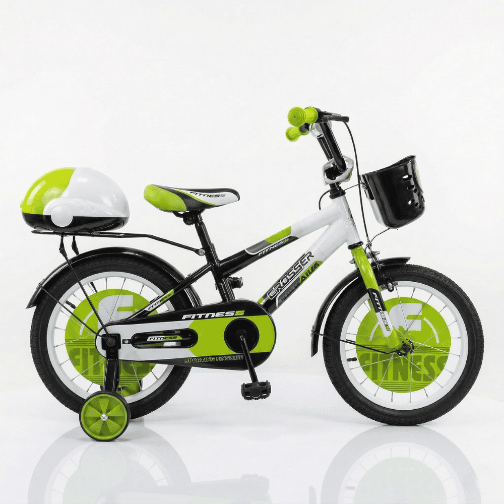 Dečiji bicikl 16'' Fitness Crno - Zelena
