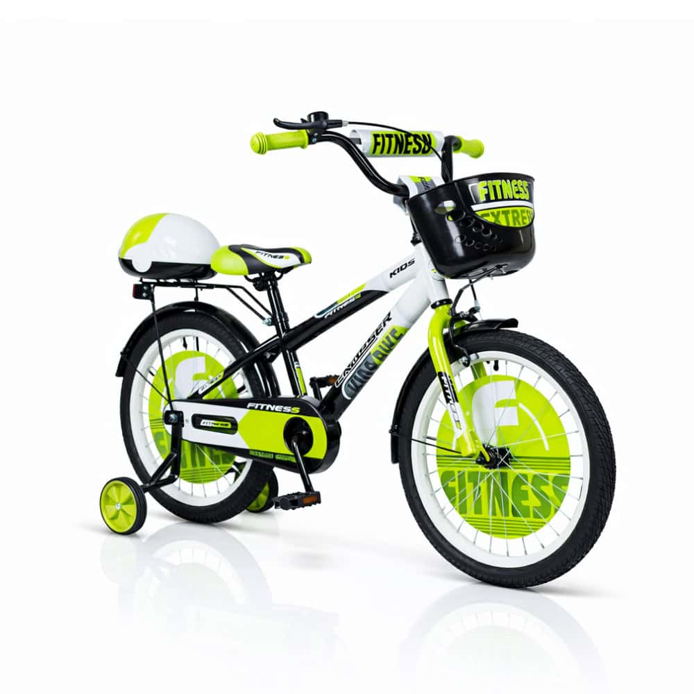 Dečiji bicikl 20'' Fitness Crno - Zelena - Slika 2