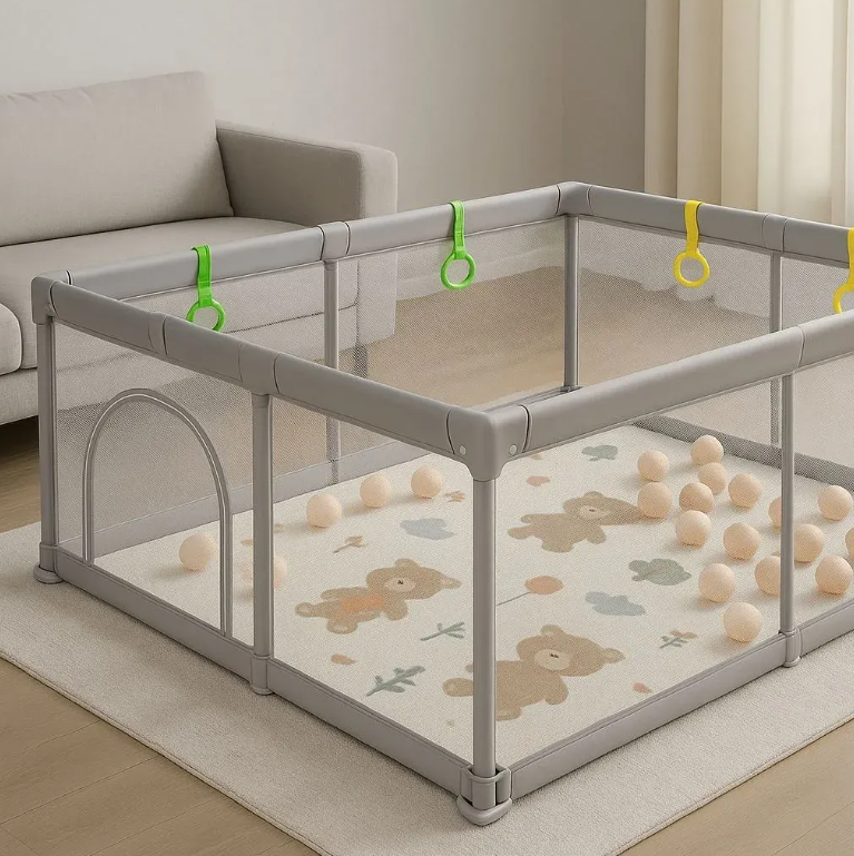 Komplet za bebe – ogradica, podloga i loptice