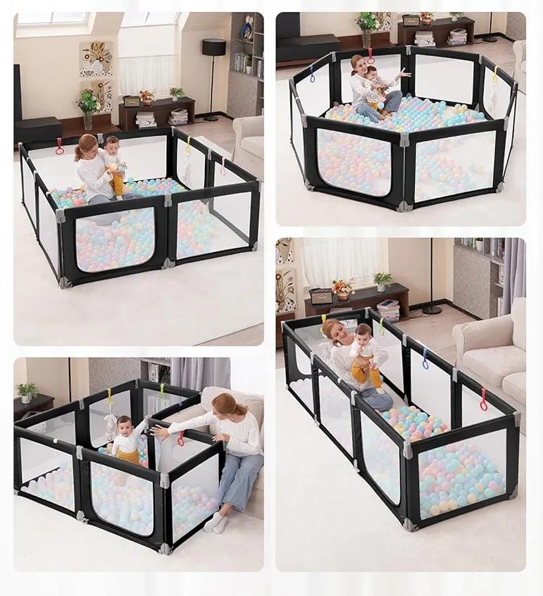 Multiflex ogradica sive boje 180x180x70cm