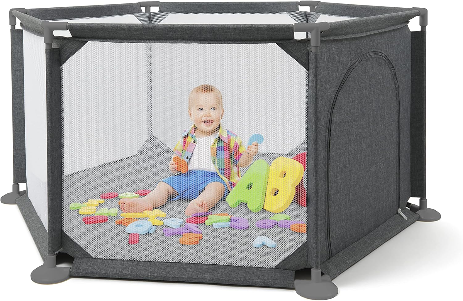 HEXA BONELLI ogradica crne boje – 127cm dijagonala