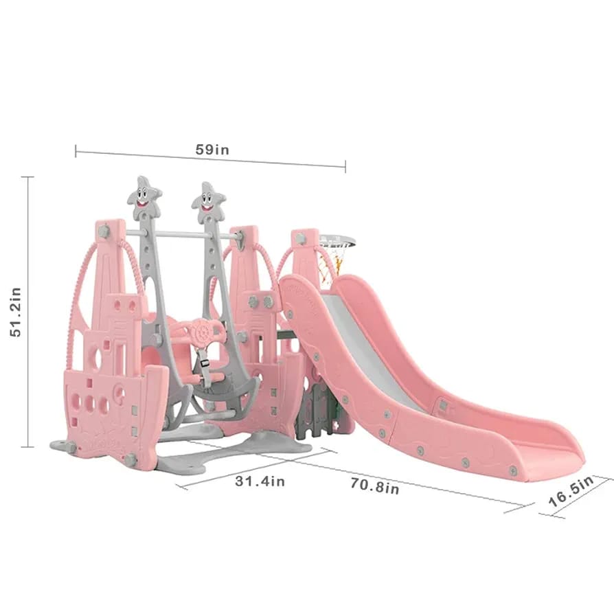 Happy Star 3u1 – ljuljaška i tobogan za decu - Image 4