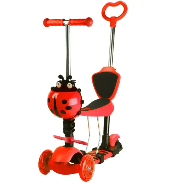 Dečiji trotinet 5u1 Bubamara crveni