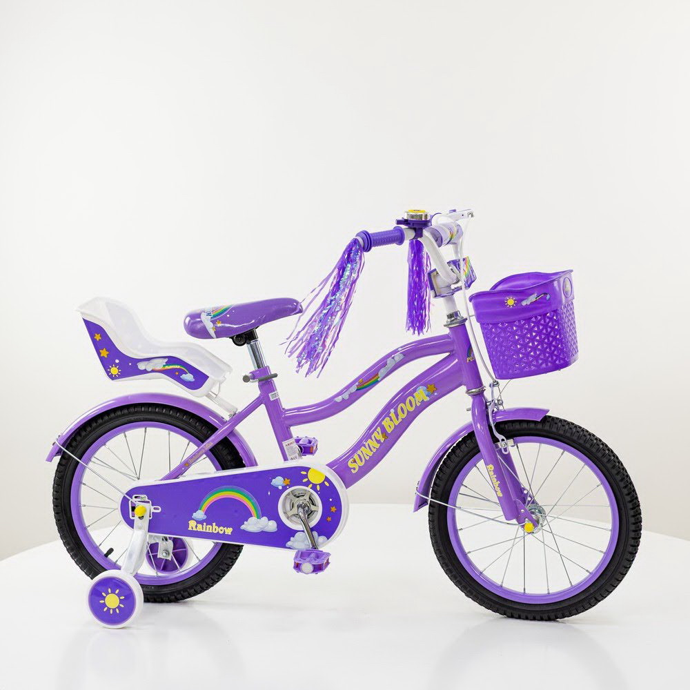 dečiji bicikl, bicikl 723-20, ljubičasti bicikl za decu, bicikl za devojčice, bicikl za početnike, dečiji sportski bicikl, bicikl za dvorište, bicikl za park