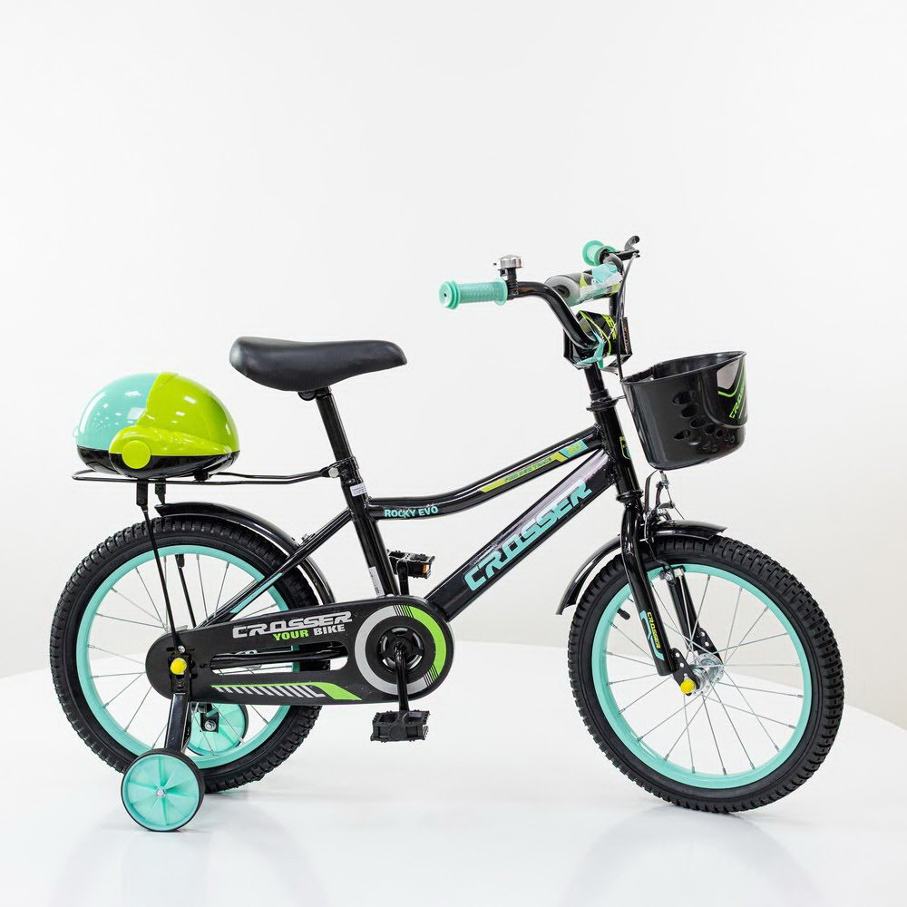 Dečiji bicikl Crosser crno-zelene boje