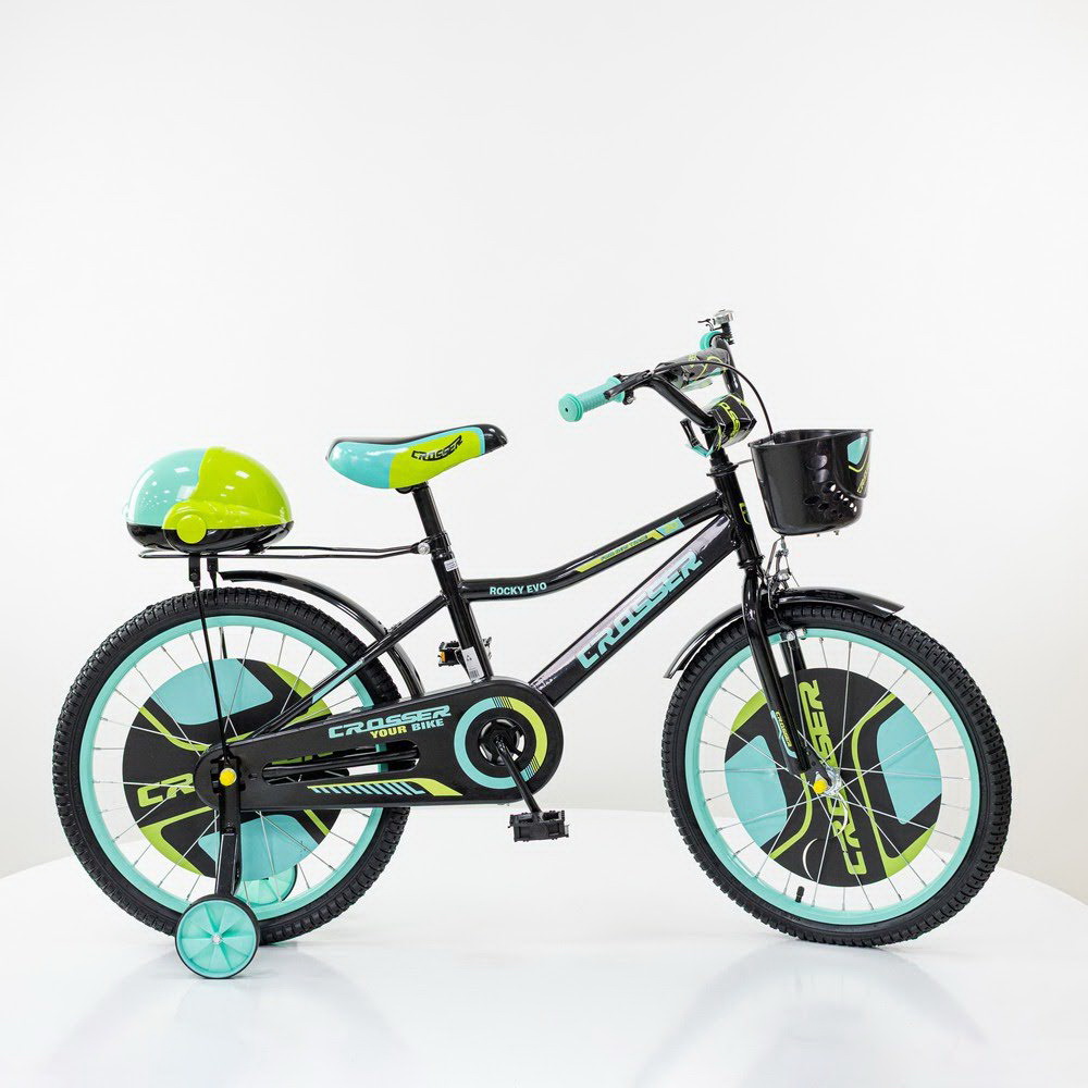 Dečiji bicikl Crosser crno-zelene boje