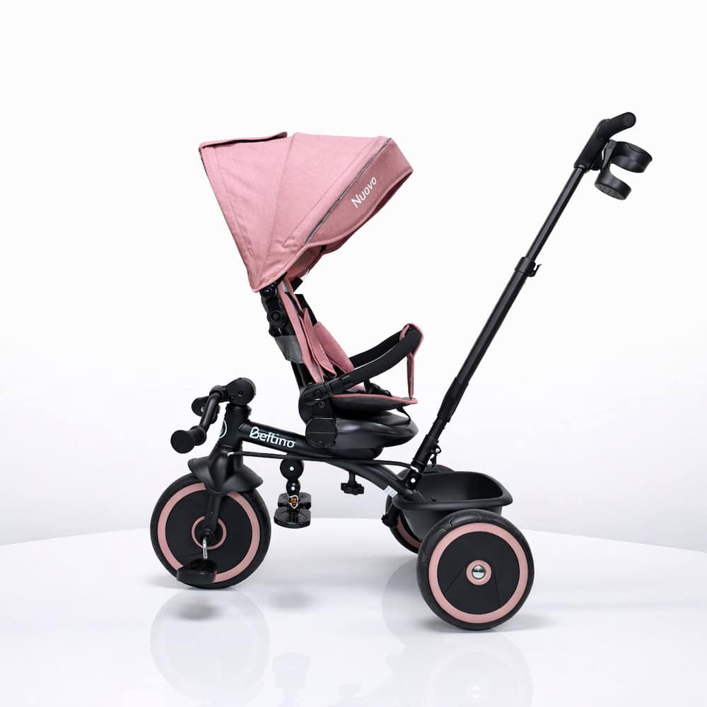 Tricikl sa rotirajućim sedištem i ležećim položajem - Roze - Slika 3