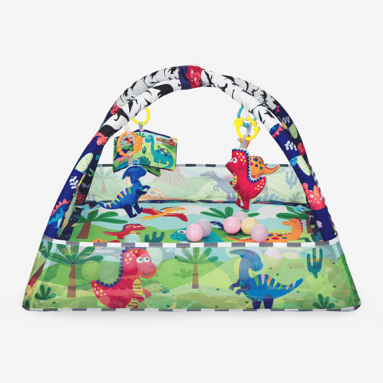 Kikka Boo Dino Forest podloga za bebe sa lopticama - Slika 4