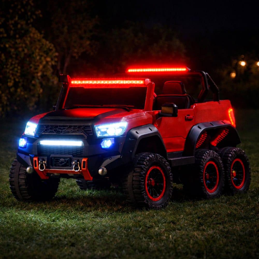 Džip Dvosed 4x4 Ranger Force 6W - Crveni (12V) - Slika 5