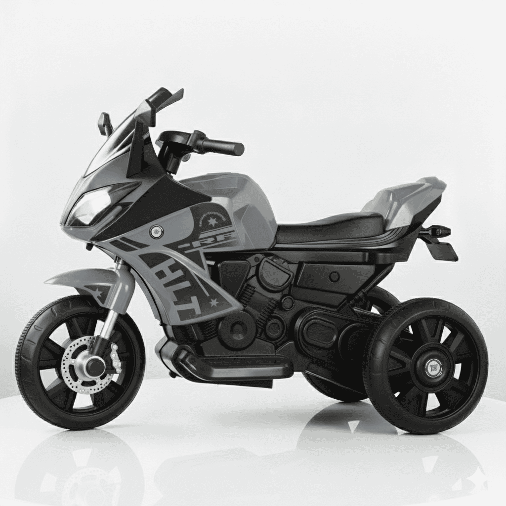 Dečiji Motor na akumulator na 3 točka HLT Sivi (6V) - Slika 2