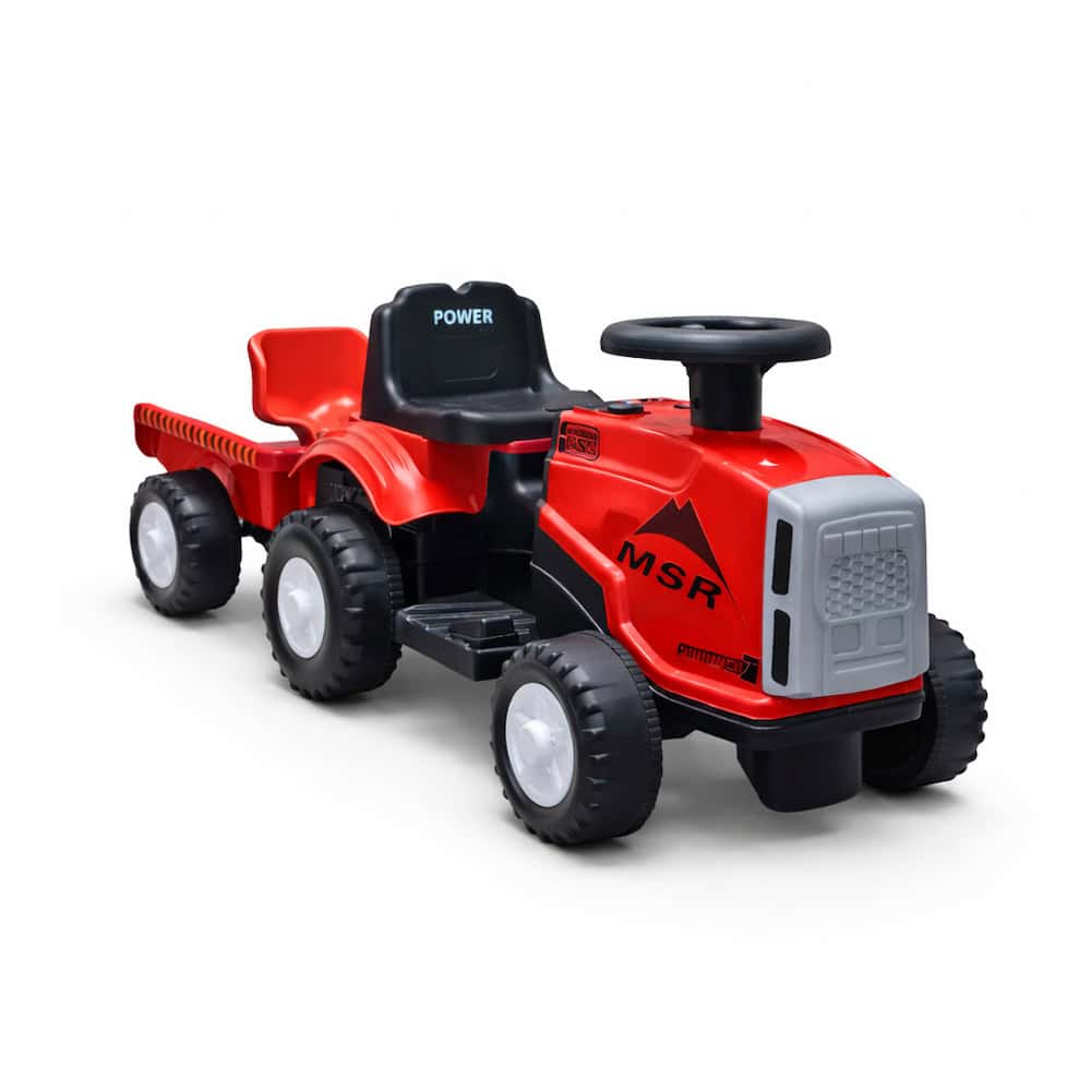 Traktor Mini Farmer sa prikolicom (6V) – Crveni