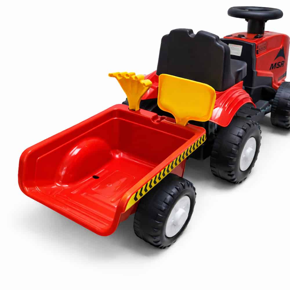 Traktor Mini Farmer sa prikolicom (6V) – Crveni - Slika 3