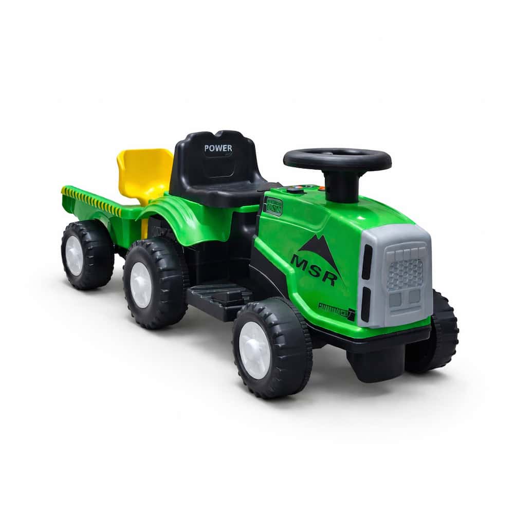 Traktor Mini Farmer sa prikolicom (6V) – Zeleni