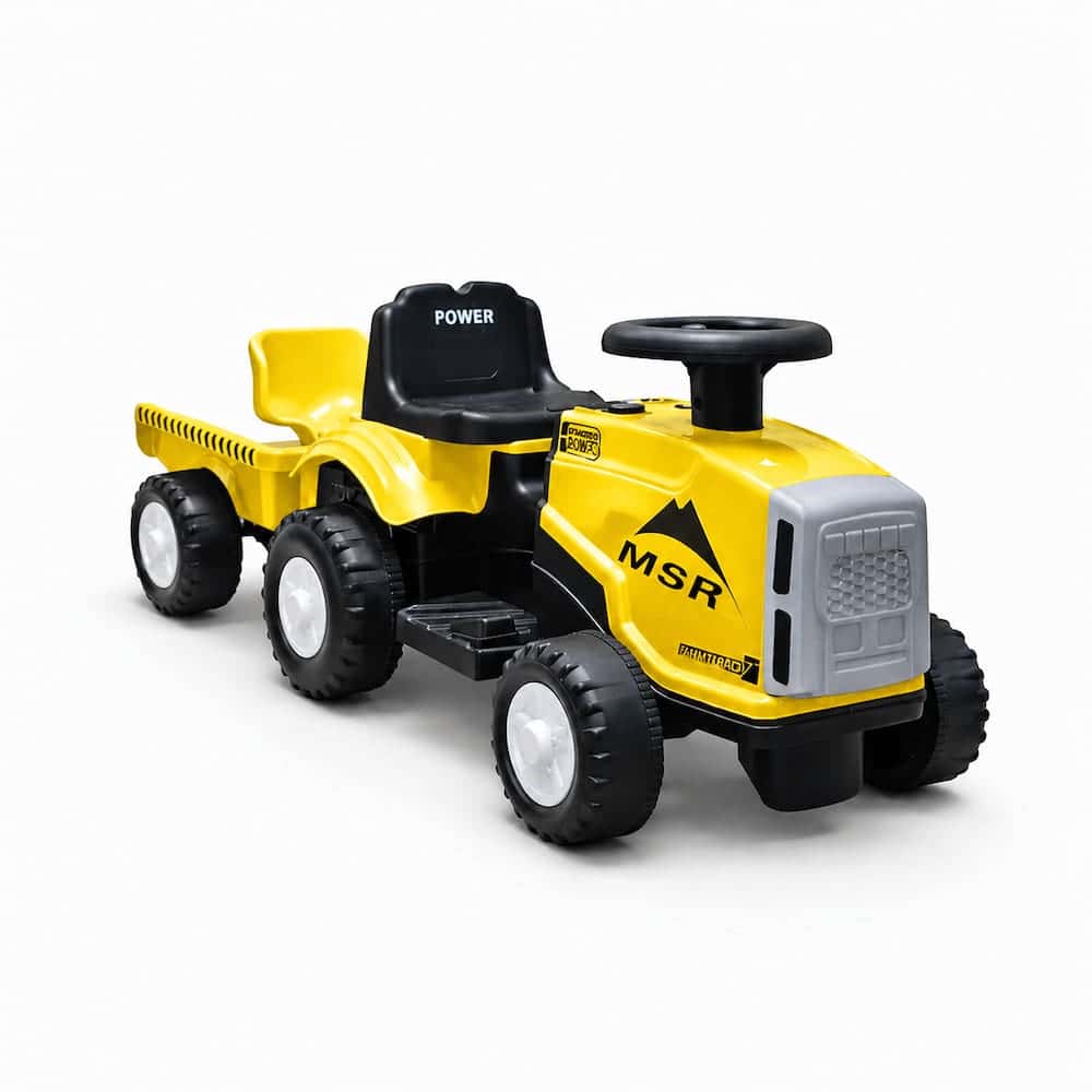 Traktor Mini Farmer sa prikolicom (6V) – Žuti