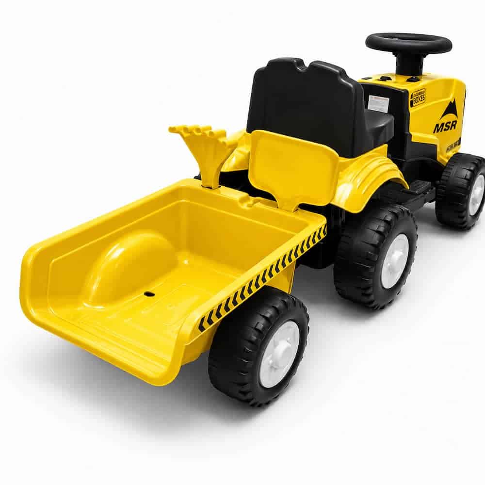 Traktor Mini Farmer sa prikolicom (6V) – Žuti - Slika 3