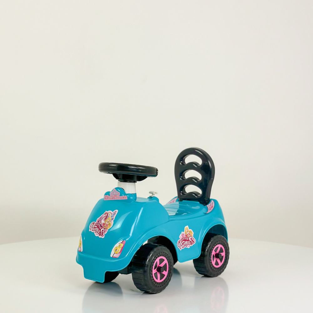 Guralica Princess mint za decu 2+ godine sa PVC točkovima, čeličnim ramom i laganom konstrukcijom. Nosivost do 25 kg, idealna za razvoj ravnoteže i koordinacije.