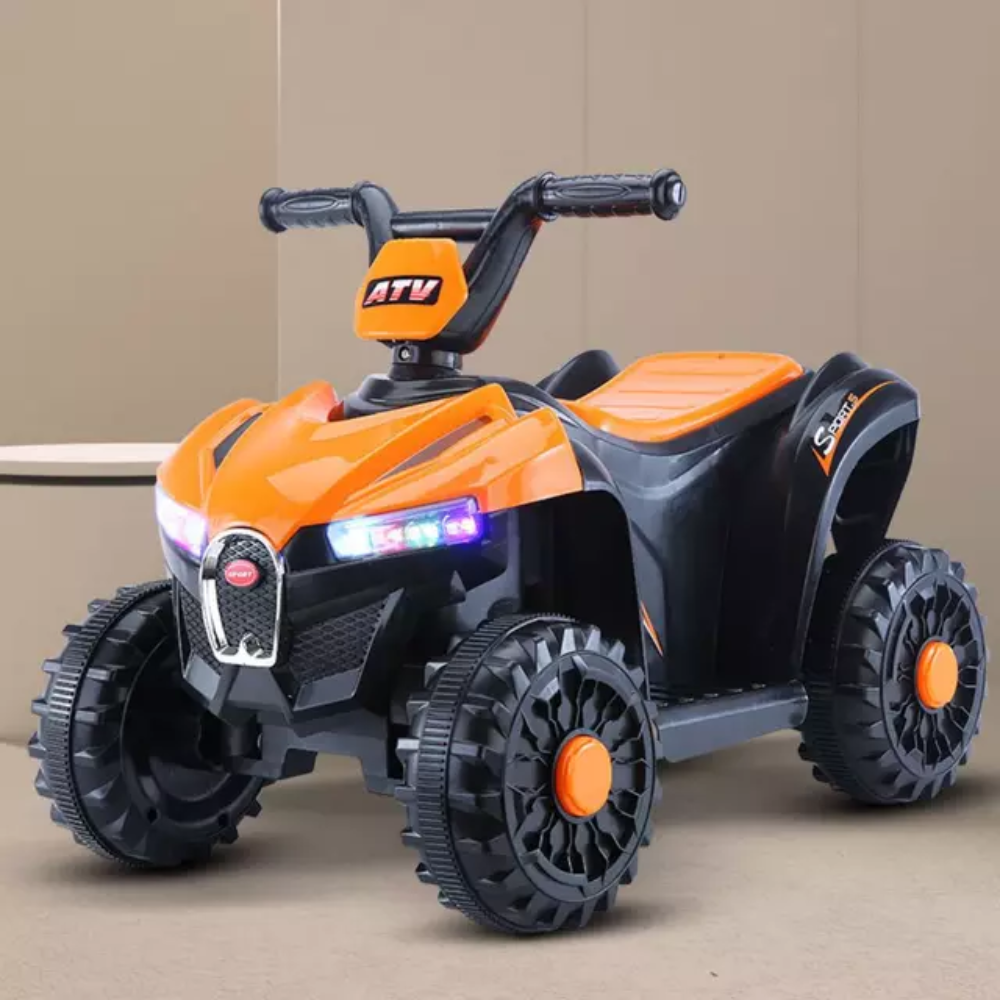 Dečiji bagi quad oranž na akumulator sa LED svetlima