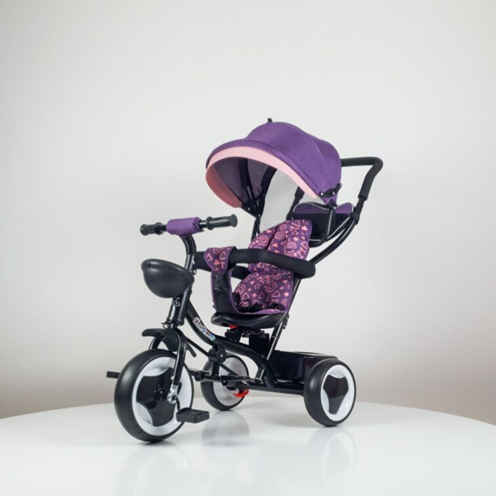 Tricikl Playtime ljubičasti dečiji tricikl za mališane stabilan i udoban