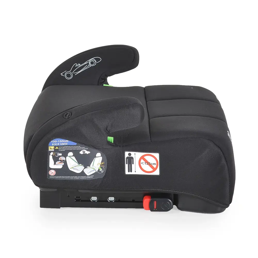 Autosediste-buster-Monza-sa-isofixom-125-150-cm-Black-prikaz-bocne-strane