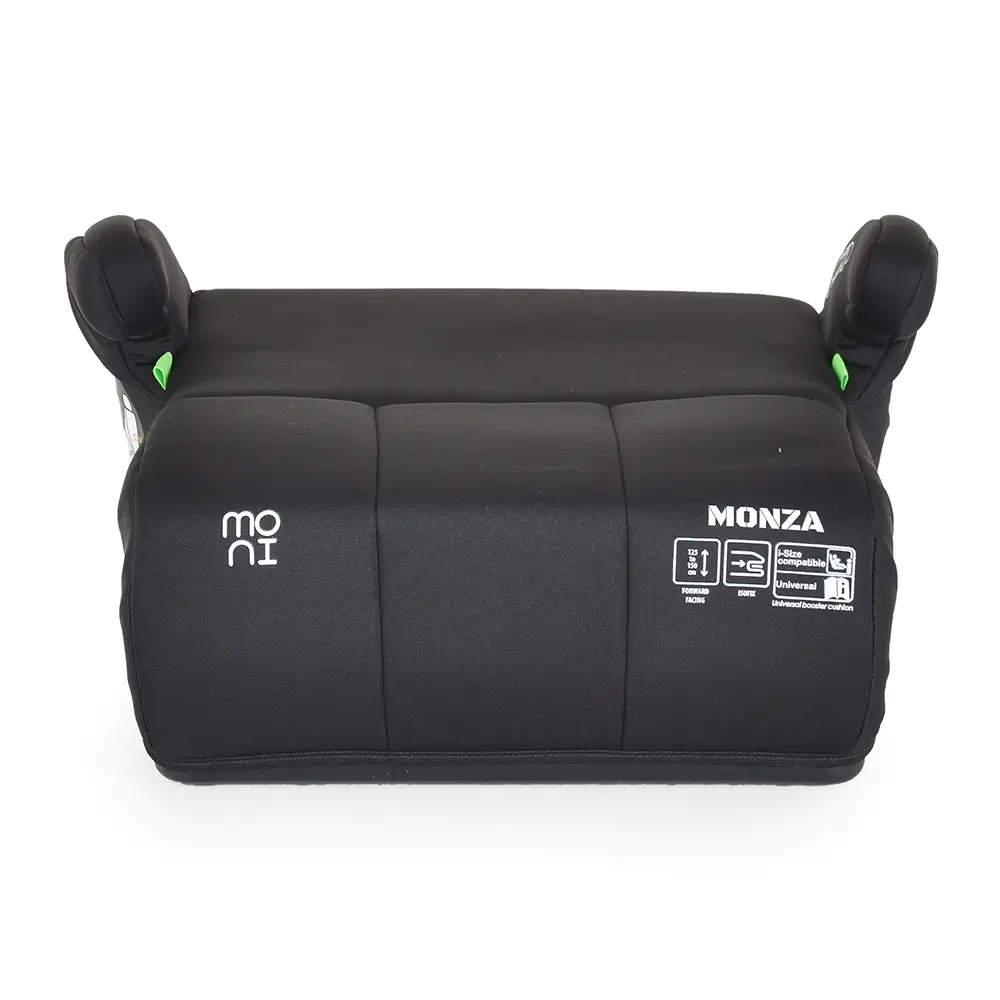 Autosediste-buster-Monza-sa-isofixom-125-150-cm-Black-prikaz-prednje-strane