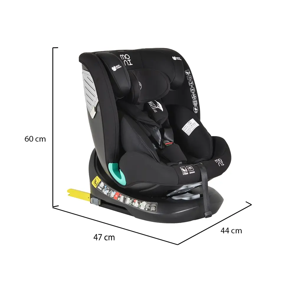 Autosediste-Serengeti-Isize-40-150cm-Black-dimenzije-sedista-1