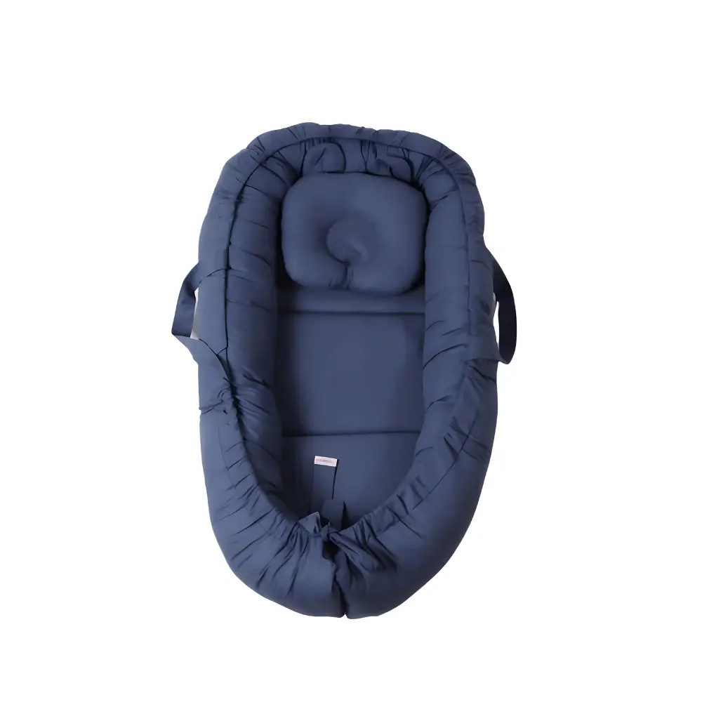 Gnezdo za bebe Comfort Indigo mekano pamucno gnezdo za novorođenče
