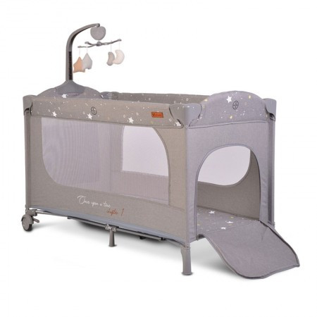 Prenosivi krevetac Once Upon A Time 2 nivoa Grey