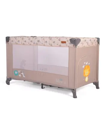 Cangaroo prenosivi krevetac Africa Beige za bebe sklopivi putni krevetac sa mrežastim stranicama