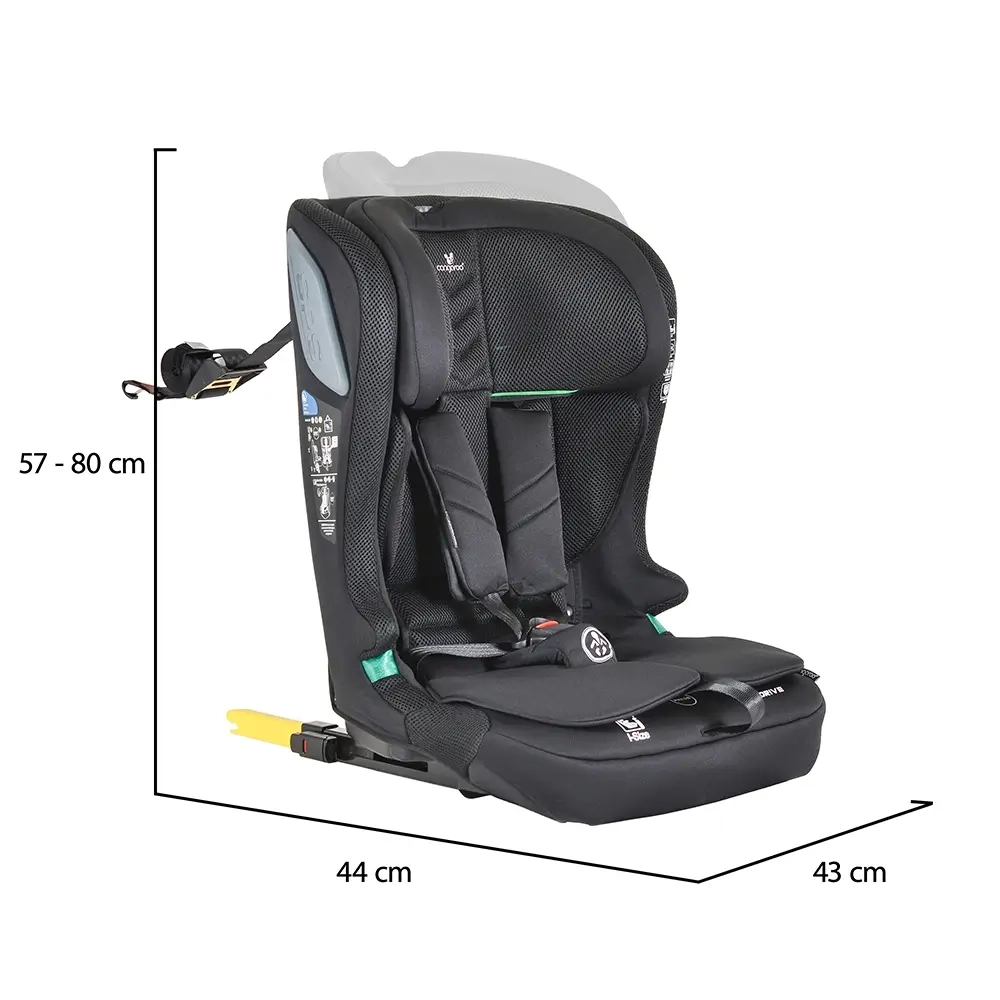 Cangaroo-Auto-sediste-za-decu-iDrive-76-150cm-Phantom-Black-dimenzije