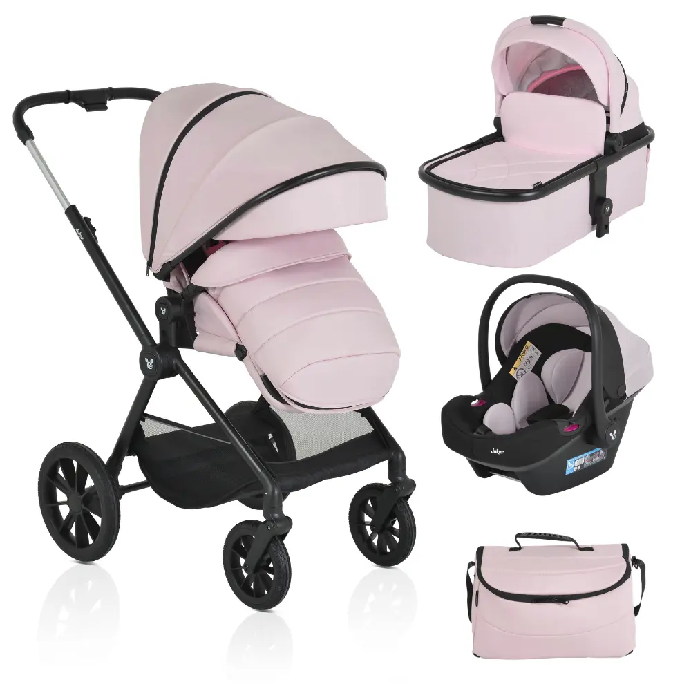 Cangaroo-Kolica-za-bebe-Joker-3u1-Rose-Cloud