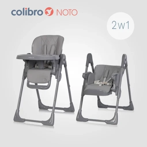 Colibro Noto Onyx 2u1 hranilica i ležaljka za bebe sa tacnom