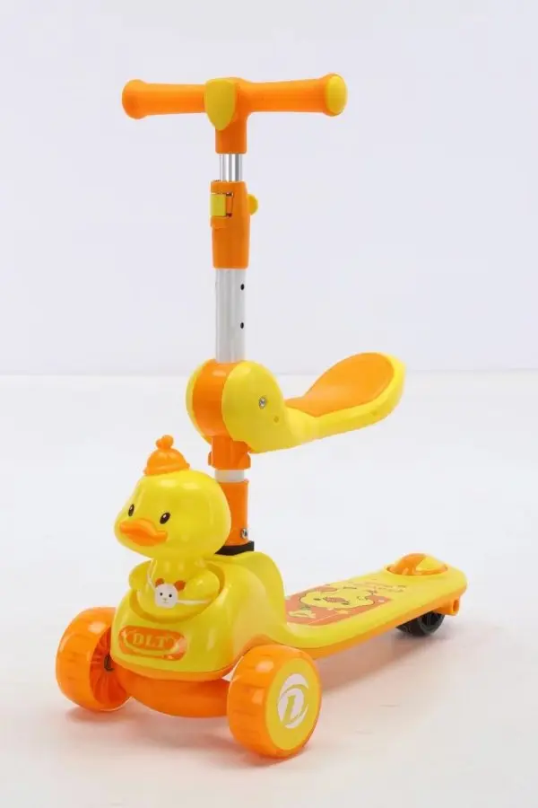 Dečiji trotinet sa sedištem i LED točkovima