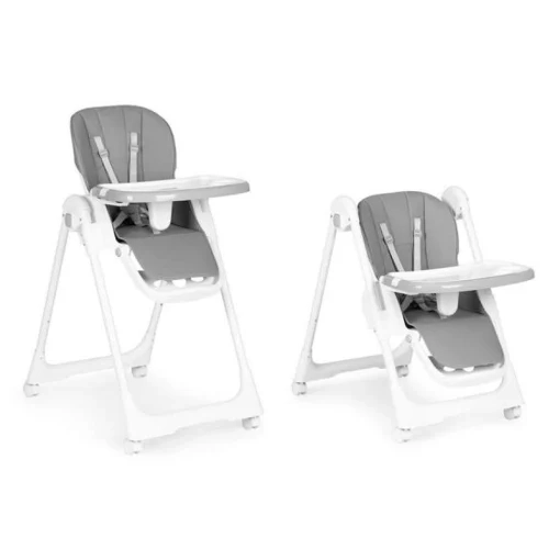 Hranilica Dark Grey ECOTOYS stolica za bebe sa tacnom i točkićima