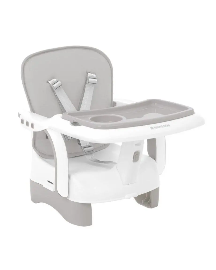 Kikka Boo Chewy Grey buster hranilica za bebe sa dvostrukom tacnom i pojasom u 5 tačaka