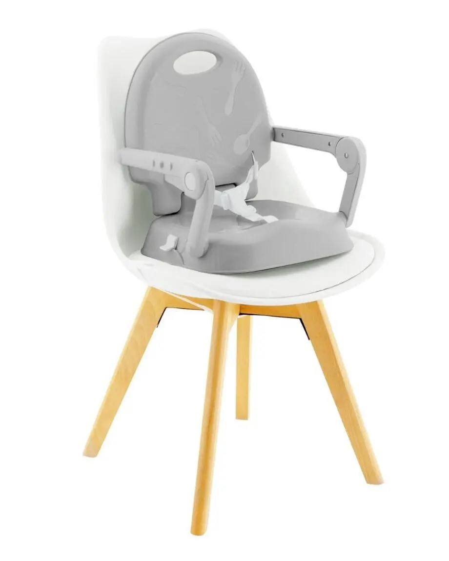 Kikka Boo Spoony 3u1 Grey – praktična hranilica za bebe koja se koristi kao hranilica, stolica i buster.