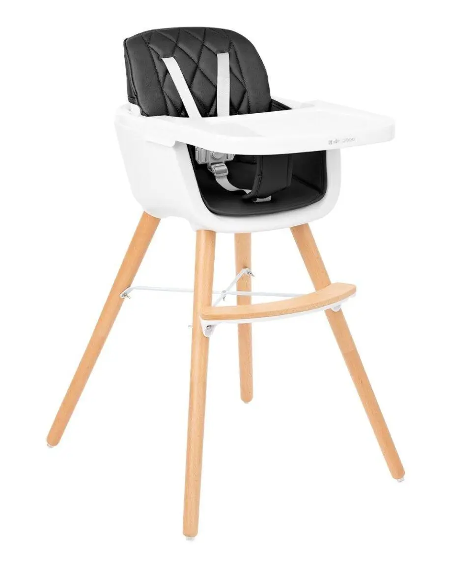 Kikka Boo Woody 2in1 Black – hranilica koja raste zajedno sa detetom.