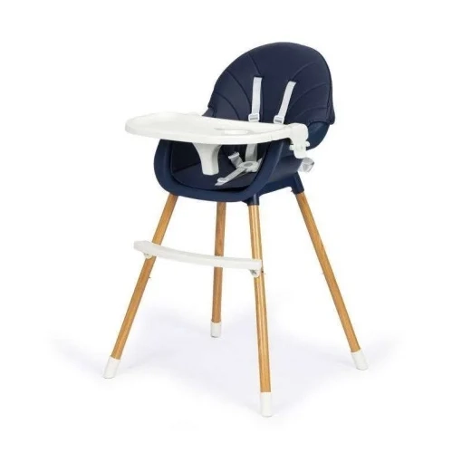 Hranilica 2u1 Blue ECO TOYS plava stolica za hranjenje sa tacnom i pojasevima