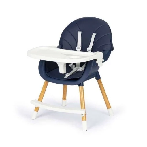 Hranilica 2u1 Blue ECO TOYS plava stolica za hranjenje sa tacnom i pojasevima