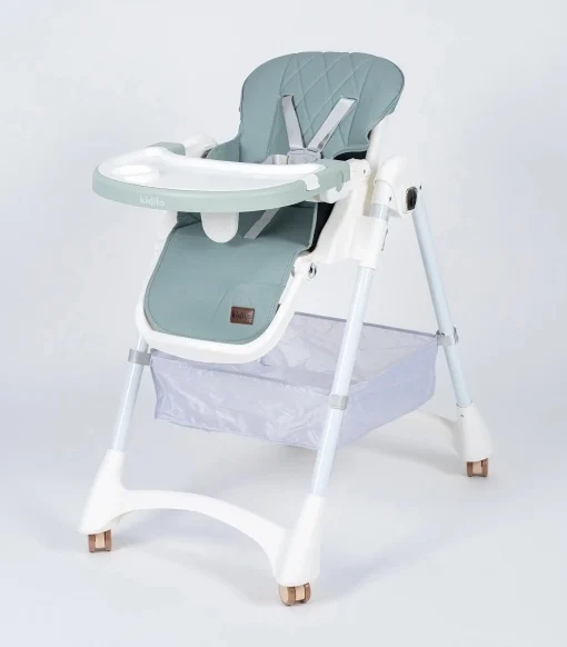 Kidilo KD3-3 Green 2u1 hranilica i ljuljaška za bebe sa tacnom i točkićima