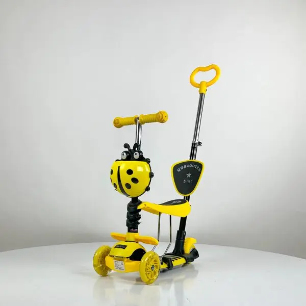 Dečiji trotinet 5u1 Bubamara žuta