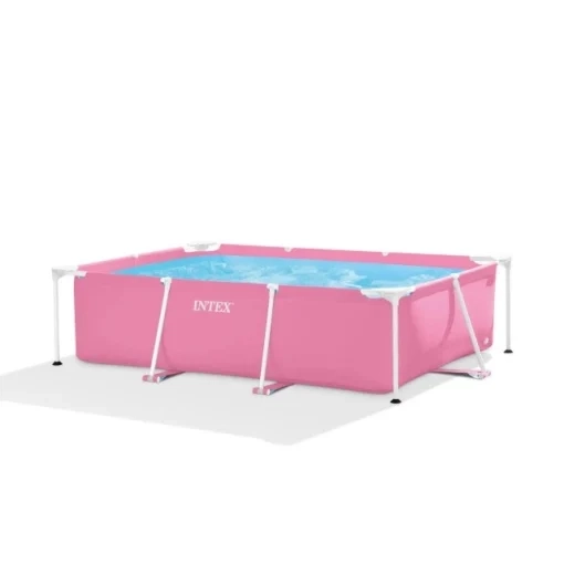 Intex pink bazen 220x150x60 cm pravougaoni sa metalnom konstrukcijom
