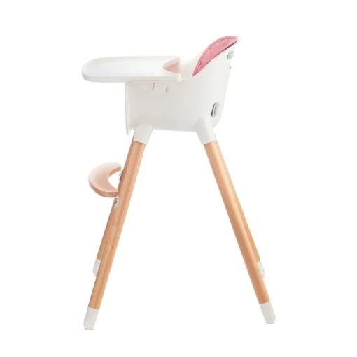 Kinderkraft Siena Pink 2u1 hranilica stolica za bebe i decu