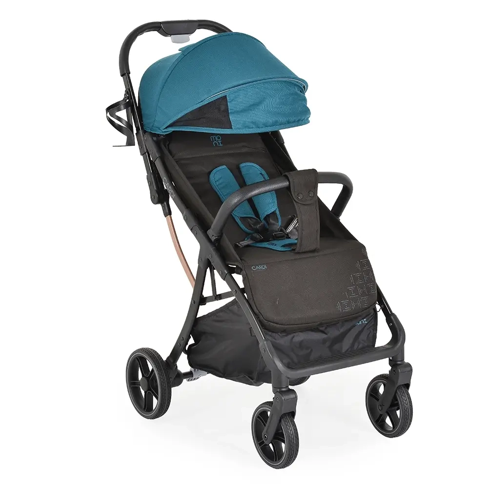 Moni Cardi kolica za bebe Green sa podesivim naslonom i sigurnosnim pojasom u 5 tačaka