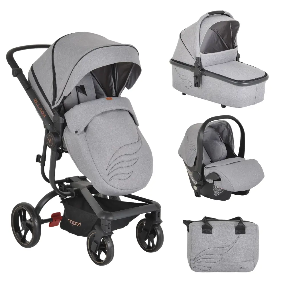 Kolica-za-bebe-Ellada-3u1-I-size-Grey