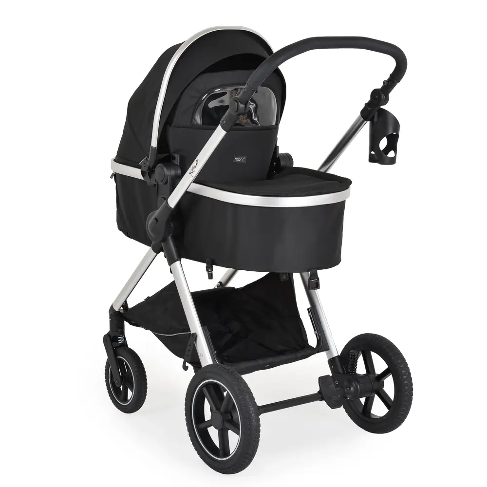 Moni-Kolica-za-bebe-Alina-3u1-Black-Onyx-korpa-za-novorodjence