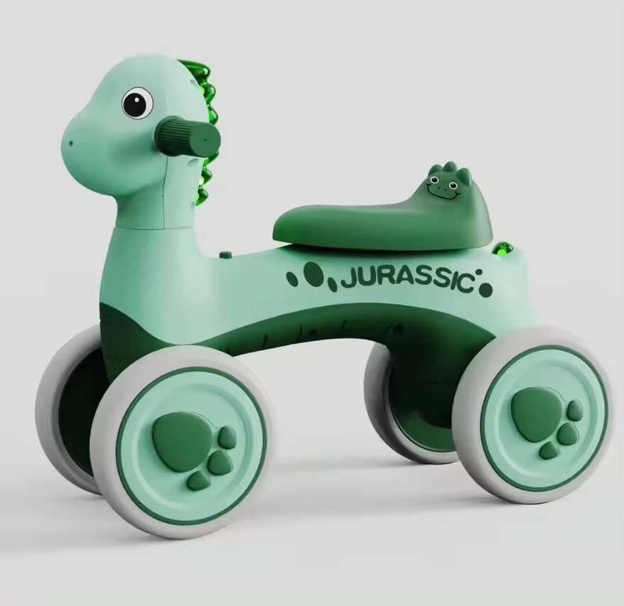 Dino guralica zelena za decu, za jedno dete uzrasta 2+