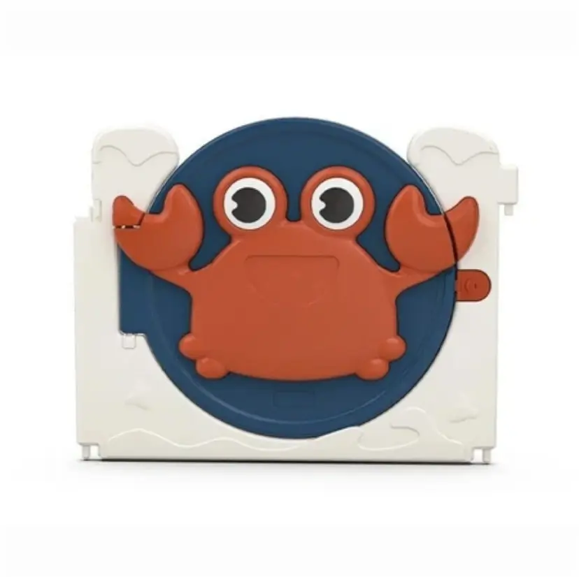 Sklopiva ogradica Keba Kraba u zabavnom dizajnu sa crveno-plavim detaljima za sigurnu igru dece